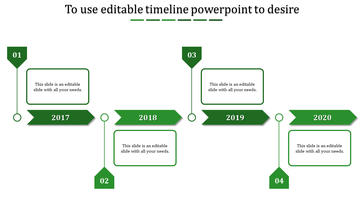 Our Predesigned Editable Timeline PowerPoint Template